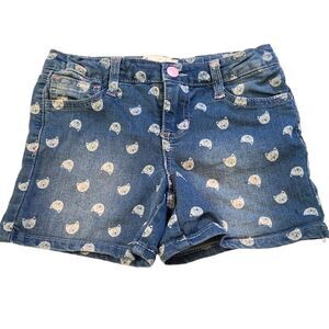 FREESTYLE Blue Jean‎ Shorts with Kitties sz 6X